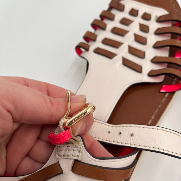 COACH Putnam Platform Huarache Leather Sandals - Picture 12 of 12